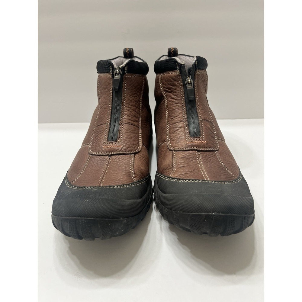 Clarks Archeo Mucker Zip Boot Brown Leather Front Zip Waterproof Insulate Men 14 - Picture 2 of 10